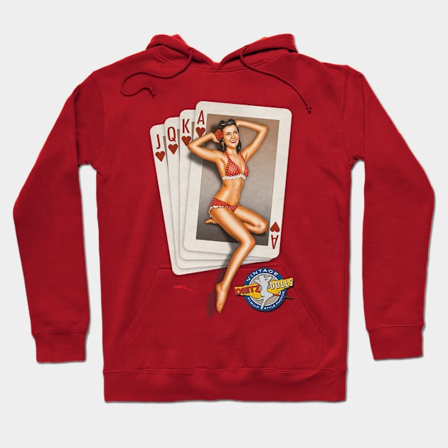 Pinups - Ace in the Hand Hoodie by Vintage Pinups